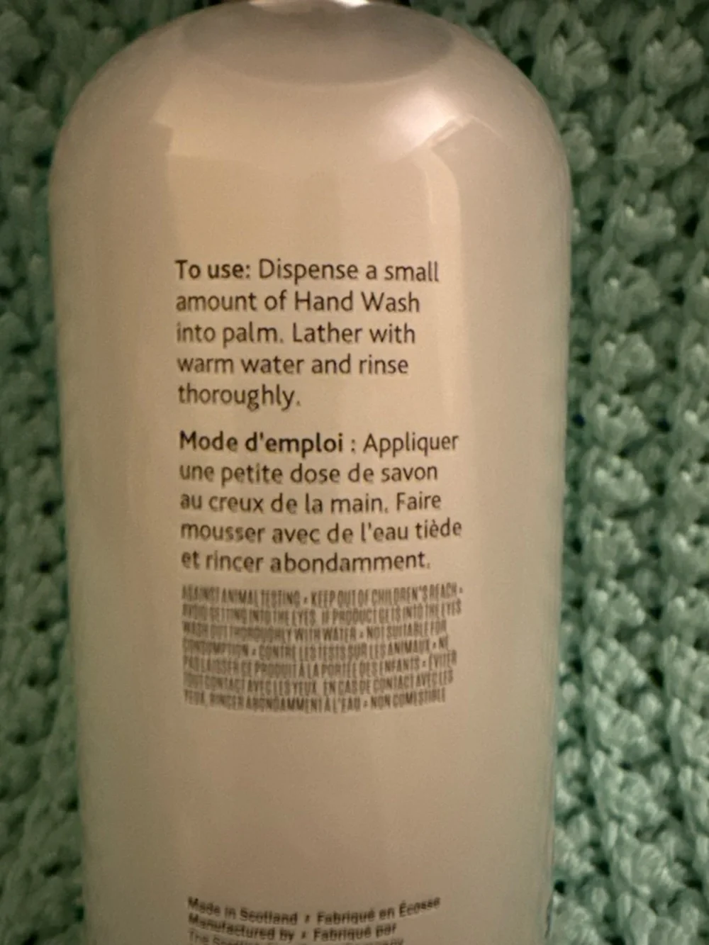 The Scottish Fine Soaps Au Lait Pink Hand Wash – Gentle Daily Cleanse